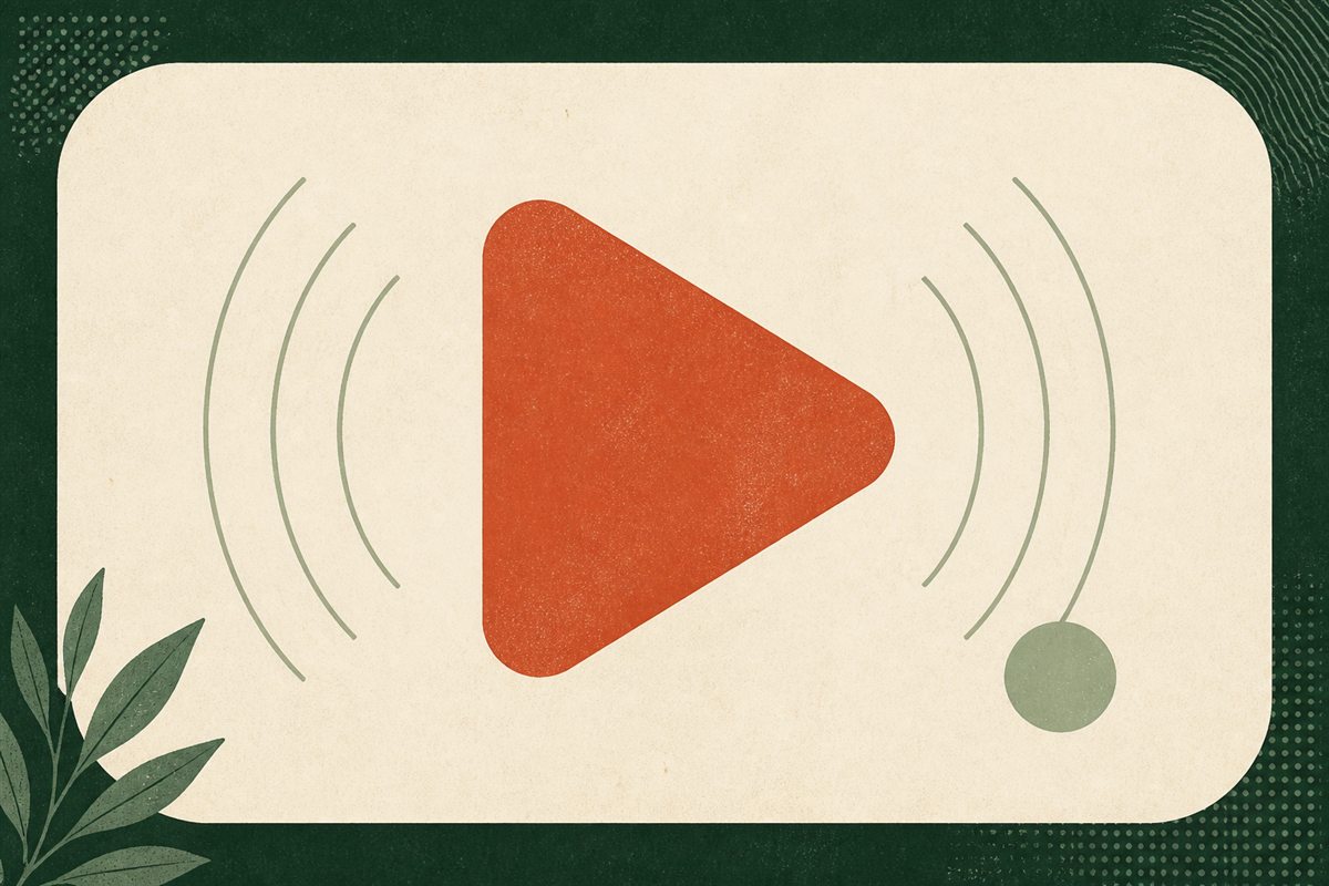 Ilustración de un botón de reproducción